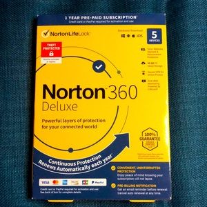 Norton 360 Deluxe PC protection (Activated)